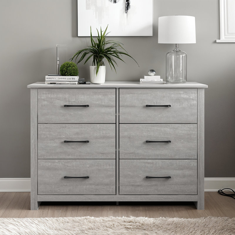 Zipcode Design™ Walter 6-Drawer Double Dresser & Reviews | Wayfair